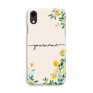 CaseCompany Gele bloemen: iPhone XR Volledig Geprint Hoesje