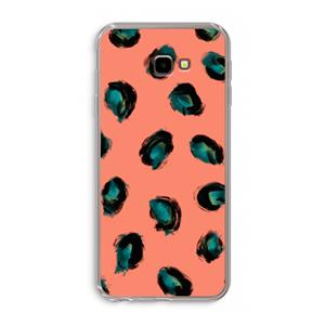 CaseCompany Pink Cheetah: Samsung Galaxy J4 Plus Transparant Hoesje