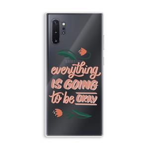 CaseCompany Optimistic flower girl: Samsung Galaxy Note 10 Plus Transparant Hoesje
