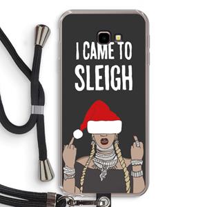 CaseCompany Came To Sleigh: Samsung Galaxy J4 Plus Transparant Hoesje met koord