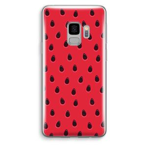 CaseCompany Watermelon: Samsung Galaxy S9 Transparant Hoesje