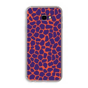 CaseCompany Purple Giraffe: Samsung Galaxy J4 Plus Transparant Hoesje