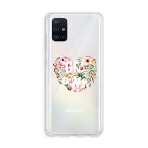 CaseCompany GRL PWR Flower: Galaxy A51 4G Transparant Hoesje
