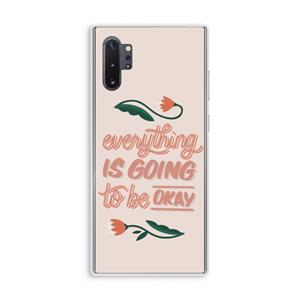 CaseCompany Optimistic flower girl: Samsung Galaxy Note 10 Plus Transparant Hoesje