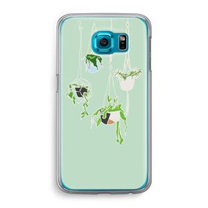 CaseCompany Hang In There: Samsung Galaxy S6 Transparant Hoesje