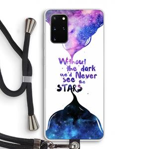 CaseCompany Stars quote: Samsung Galaxy S20 Plus Transparant Hoesje met koord