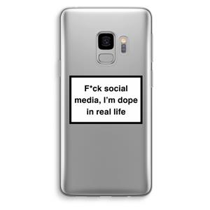 CaseCompany I'm dope: Samsung Galaxy S9 Transparant Hoesje