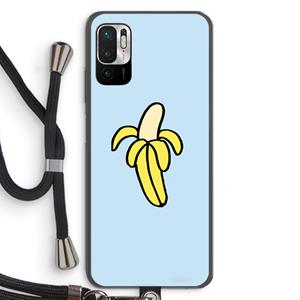 CaseCompany Banana: Xiaomi Redmi Note 10 5G Transparant Hoesje met koord