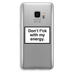 CaseCompany My energy: Samsung Galaxy S9 Transparant Hoesje