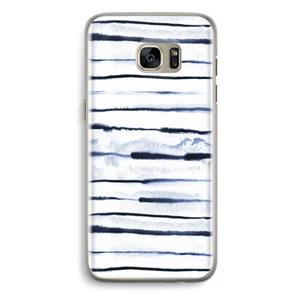 CaseCompany Ink Stripes: Samsung Galaxy S7 Edge Transparant Hoesje