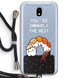 CaseCompany You're Shrimply The Best: Samsung Galaxy J5 (2017) Transparant Hoesje met koord