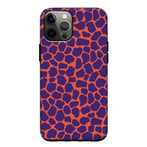 CaseCompany Purple Giraffe: iPhone 12 Tough Case