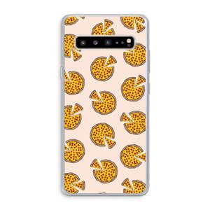CaseCompany You Had Me At Pizza: Samsung Galaxy S10 5G Transparant Hoesje