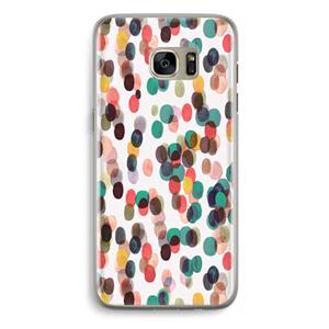 CaseCompany Tropical Dots: Samsung Galaxy S7 Edge Transparant Hoesje