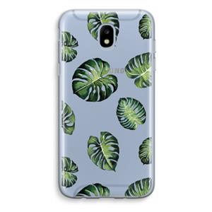 CaseCompany Tropische bladeren: Samsung Galaxy J5 (2017) Transparant Hoesje