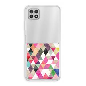 CaseCompany Gekleurde driehoekjes: Samsung Galaxy A22 4G Transparant Hoesje
