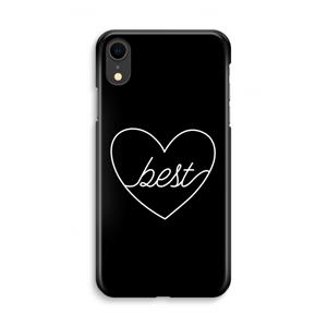 CaseCompany Best heart black: iPhone XR Volledig Geprint Hoesje