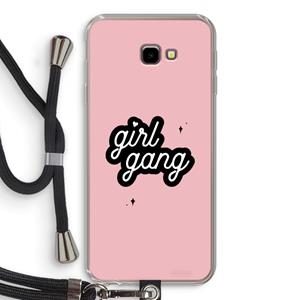 CaseCompany Girl Gang: Samsung Galaxy J4 Plus Transparant Hoesje met koord
