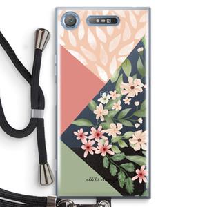 CaseCompany Sweet heaven geometrics: Sony Xperia XZ1 Transparant Hoesje met koord