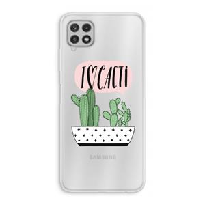 CaseCompany I love cacti: Samsung Galaxy A22 4G Transparant Hoesje