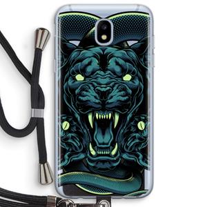 CaseCompany Cougar and Vipers: Samsung Galaxy J5 (2017) Transparant Hoesje met koord