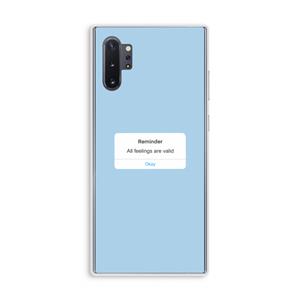 CaseCompany Reminder: Samsung Galaxy Note 10 Plus Transparant Hoesje