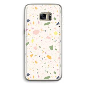 CaseCompany Terrazzo N°21: Samsung Galaxy S7 Edge Transparant Hoesje