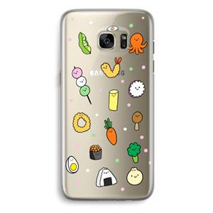 CaseCompany Happy bento friends: Samsung Galaxy S7 Edge Transparant Hoesje