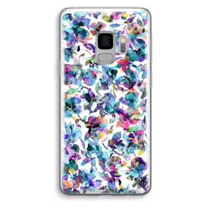 CaseCompany Hibiscus Flowers: Samsung Galaxy S9 Transparant Hoesje