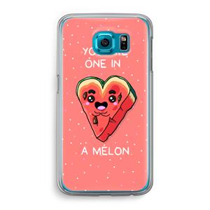 CaseCompany One In A Melon: Samsung Galaxy S6 Transparant Hoesje