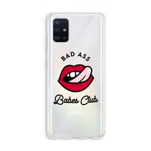 CaseCompany Badass Babes Club: Galaxy A51 4G Transparant Hoesje
