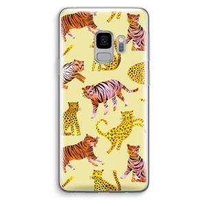 CaseCompany Cute Tigers and Leopards: Samsung Galaxy S9 Transparant Hoesje