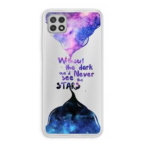 CaseCompany Stars quote: Samsung Galaxy A22 4G Transparant Hoesje