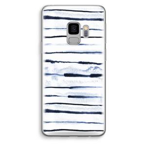CaseCompany Ink Stripes: Samsung Galaxy S9 Transparant Hoesje