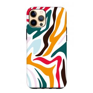 CaseCompany Colored Zebra: iPhone 12 Pro Max Tough Case