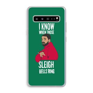 CaseCompany Sleigh Bells Ring: Samsung Galaxy S10 5G Transparant Hoesje