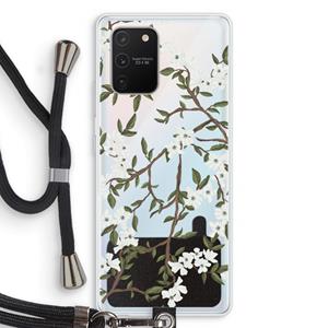 CaseCompany Blossoming spring: Samsung Galaxy S10 Lite Transparant Hoesje met koord