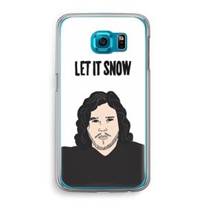 CaseCompany Let It Snow: Samsung Galaxy S6 Transparant Hoesje