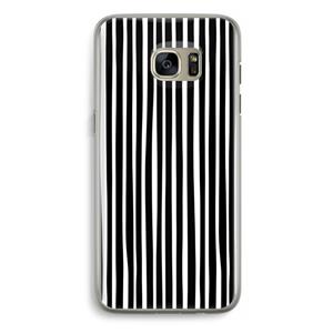CaseCompany Stripes: Samsung Galaxy S7 Edge Transparant Hoesje
