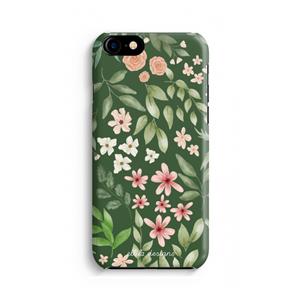 CaseCompany Botanical green sweet flower heaven: Volledig geprint iPhone SE 2020 Hoesje