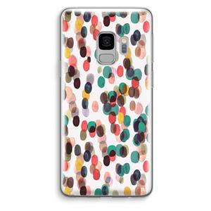 CaseCompany Tropical Dots: Samsung Galaxy S9 Transparant Hoesje