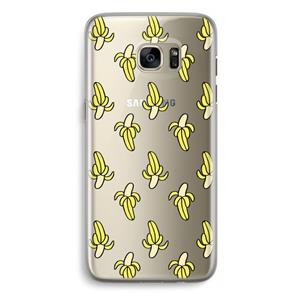 CaseCompany Bananas: Samsung Galaxy S7 Edge Transparant Hoesje