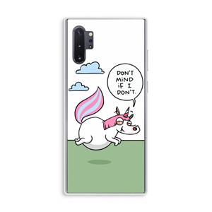 CaseCompany Unicorn: Samsung Galaxy Note 10 Plus Transparant Hoesje