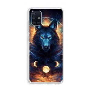 CaseCompany Wolf Dreamcatcher: Galaxy A51 4G Transparant Hoesje