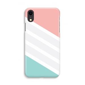 CaseCompany Strepen pastel: iPhone XR Volledig Geprint Hoesje