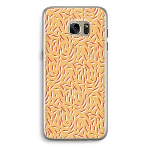 CaseCompany Camouflage: Samsung Galaxy S7 Edge Transparant Hoesje