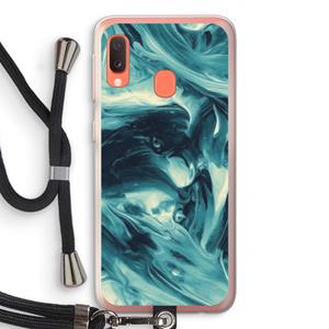 CaseCompany Dreaming About Whales: Samsung Galaxy A20e Transparant Hoesje met koord