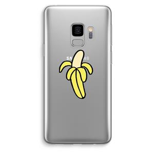 CaseCompany Banana: Samsung Galaxy S9 Transparant Hoesje