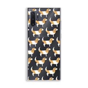 CaseCompany Doggy: Samsung Galaxy Note 10 Plus Transparant Hoesje