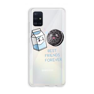 CaseCompany Best Friend Forever: Galaxy A51 4G Transparant Hoesje